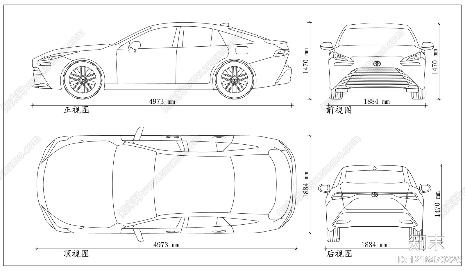 现代交通工具图库CAD图纸