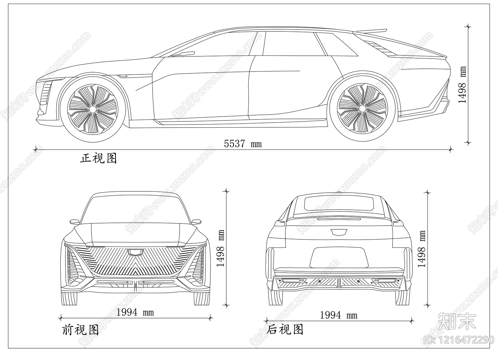 现代交通工具图库CAD图纸
