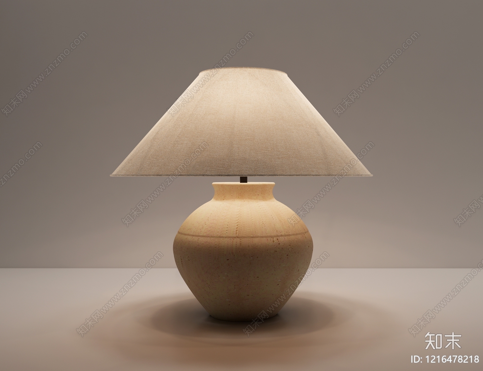 侘寂风台灯3D模型下载【ID:1216478218】