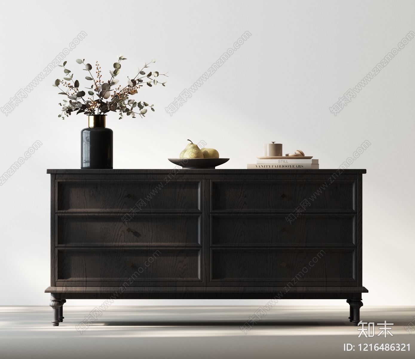 中古风斗柜SU模型下载【ID:1216486321】