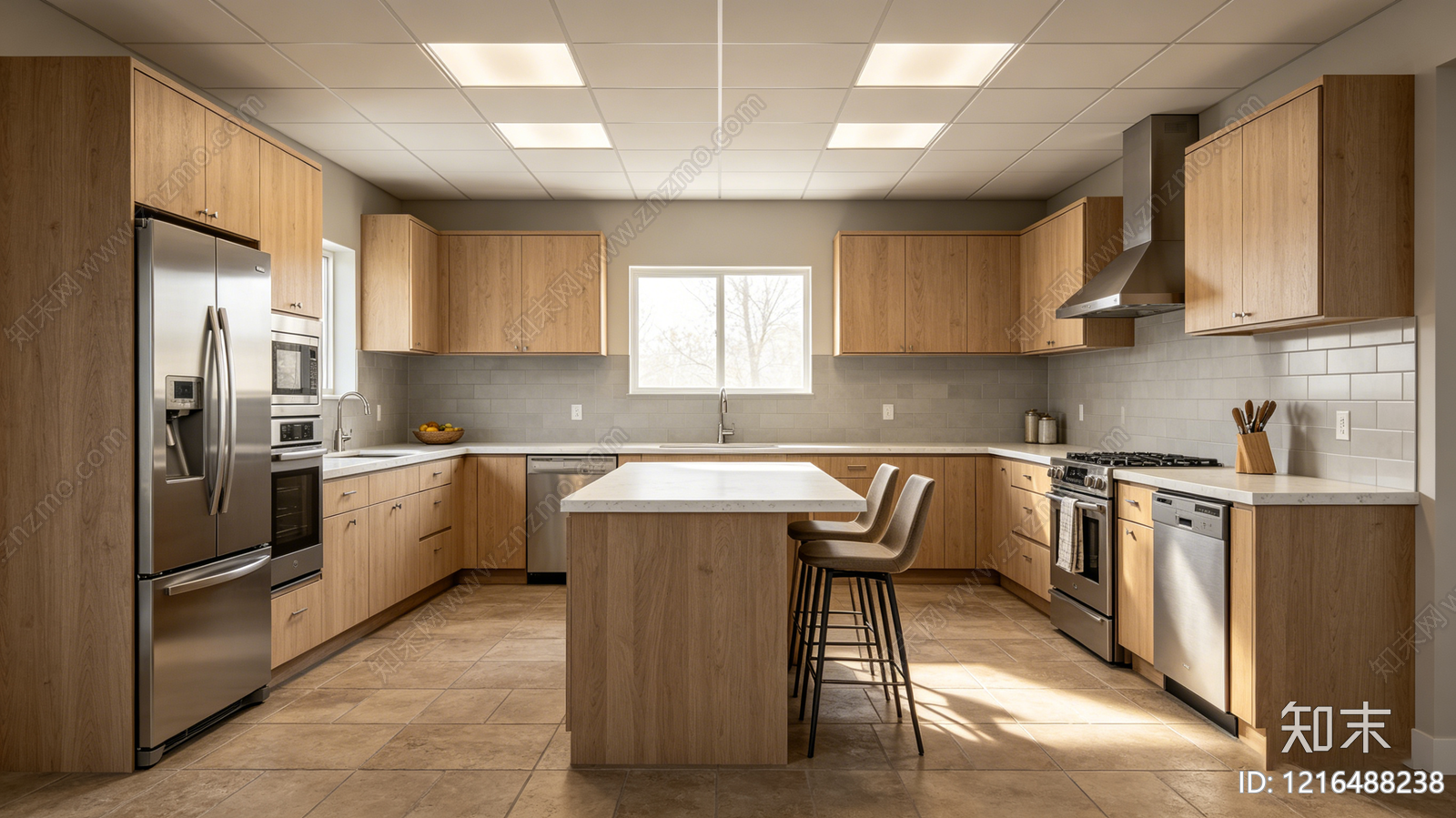 现代厨房贴图下载【ID:1216488238】