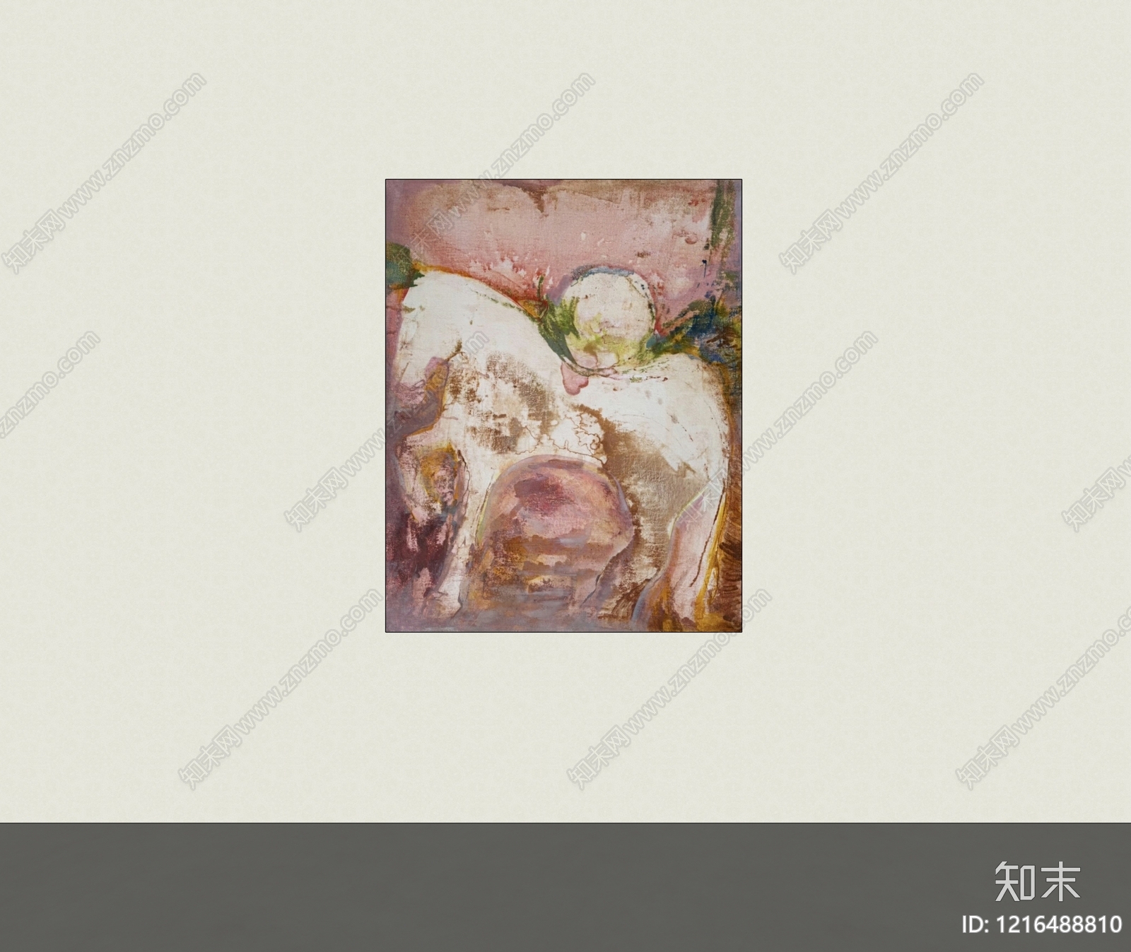 现代挂画SU模型下载【ID:1216488810】