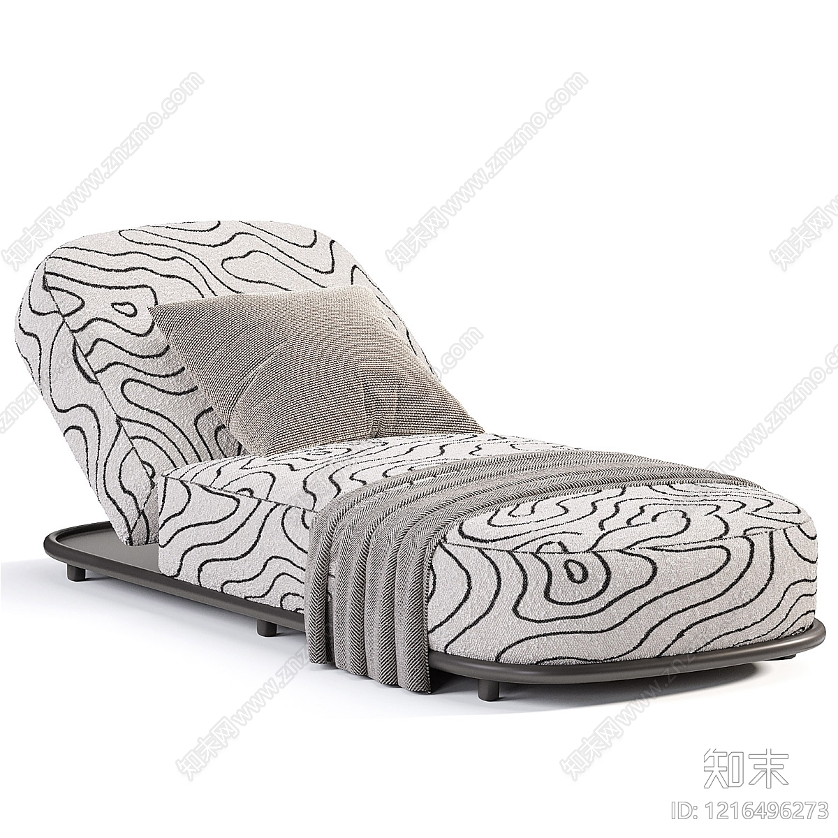 现代简约贵妃椅3D模型下载【ID:1216496273】