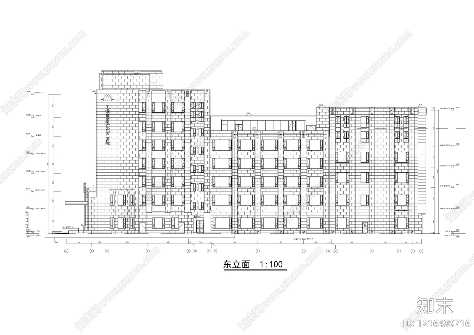 现代医院建筑施工图下载【ID:1216499716】
