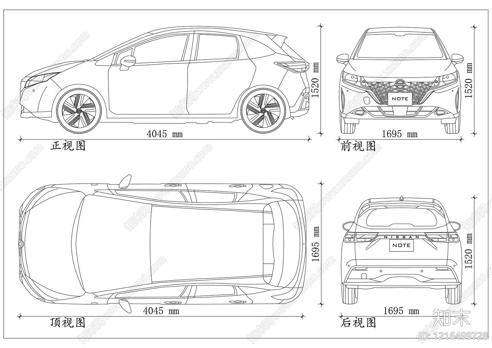 现代交通工具图库CAD图纸