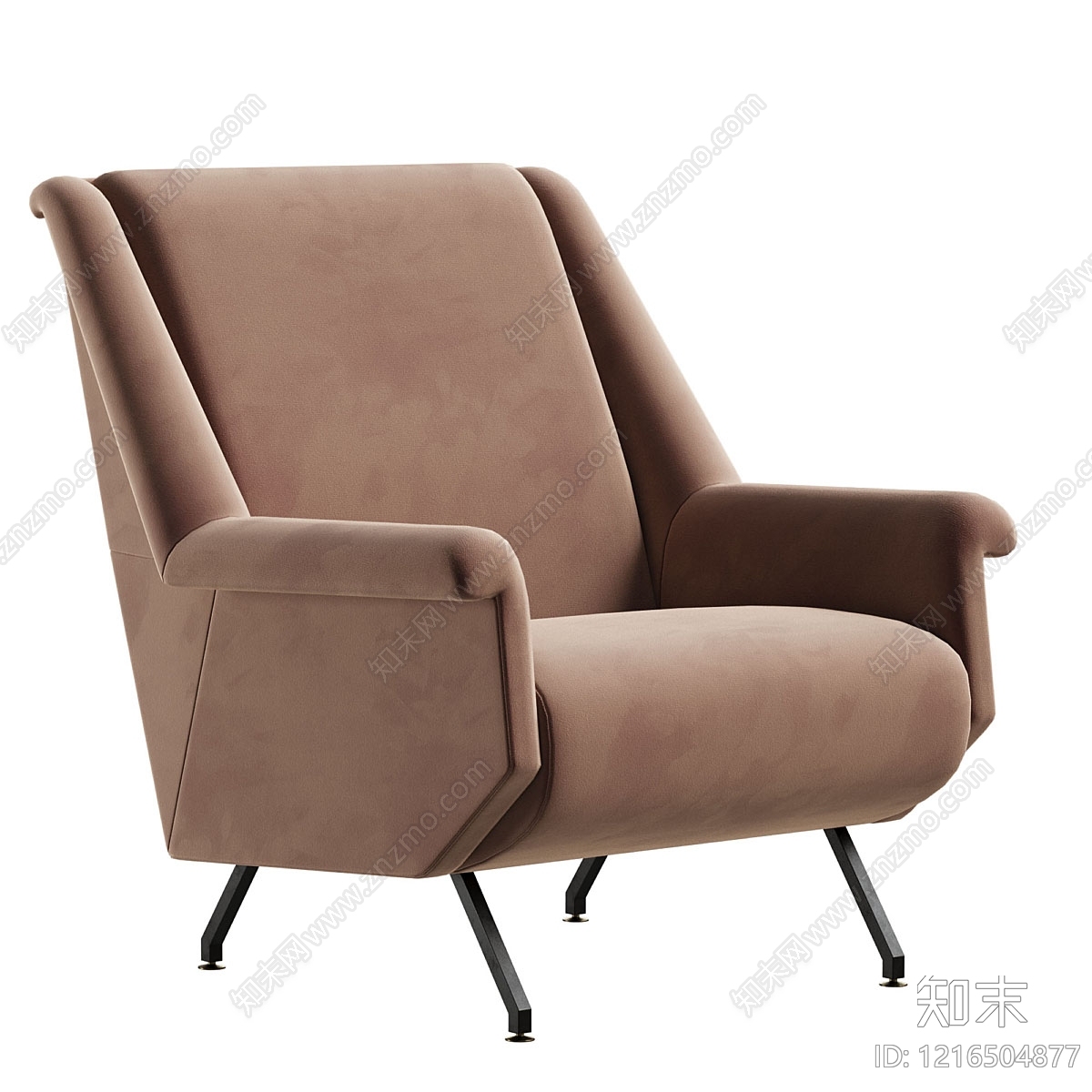 意式单人沙发SU模型下载【ID:1216504877】
