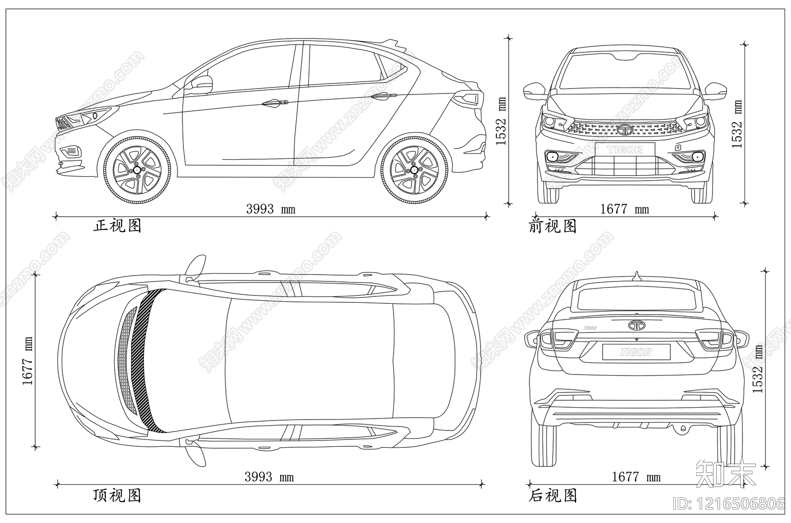 现代交通工具图库CAD图纸