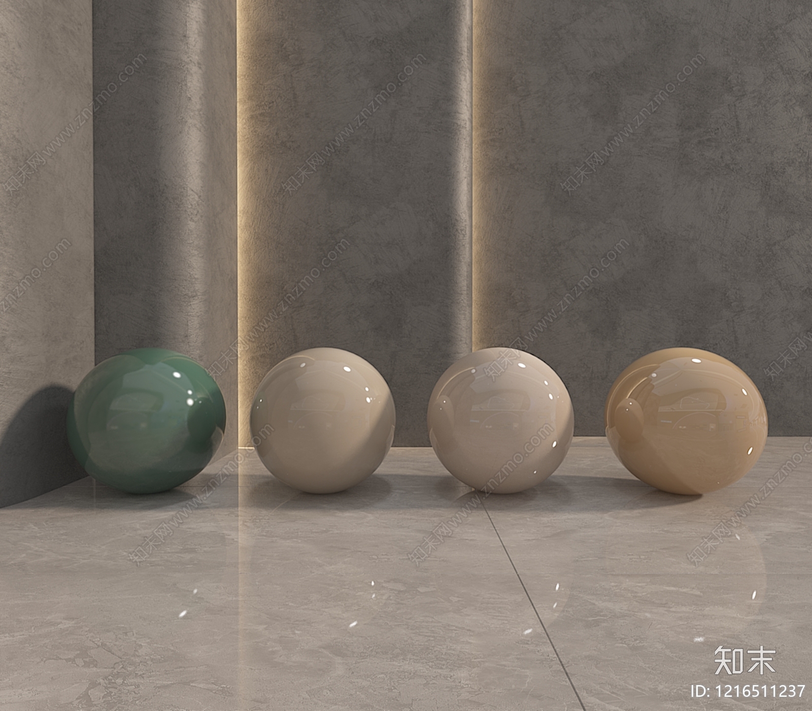 极简摆件组合3D模型下载【ID:1216511237】