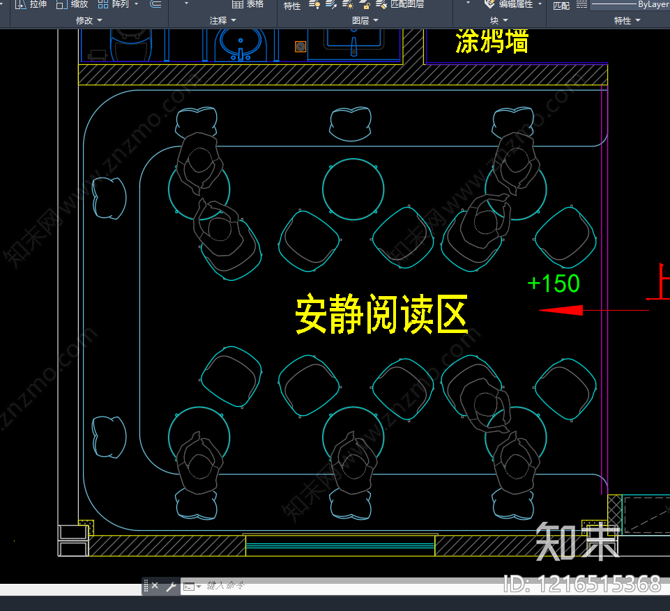 现代极简学校cad施工图下载【ID:1216515368】