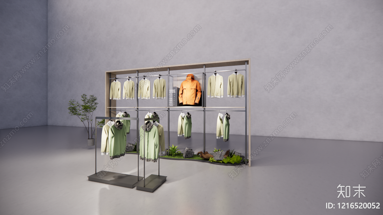 现代服装展台SU模型下载【ID:1216520052】