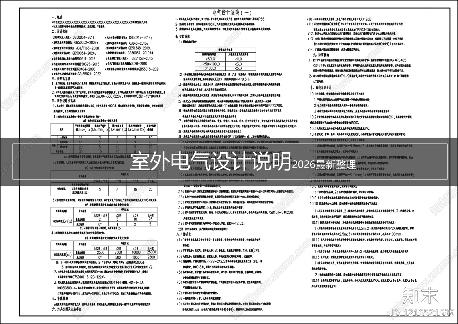 现代设计说明施工图下载【ID:1216521539】