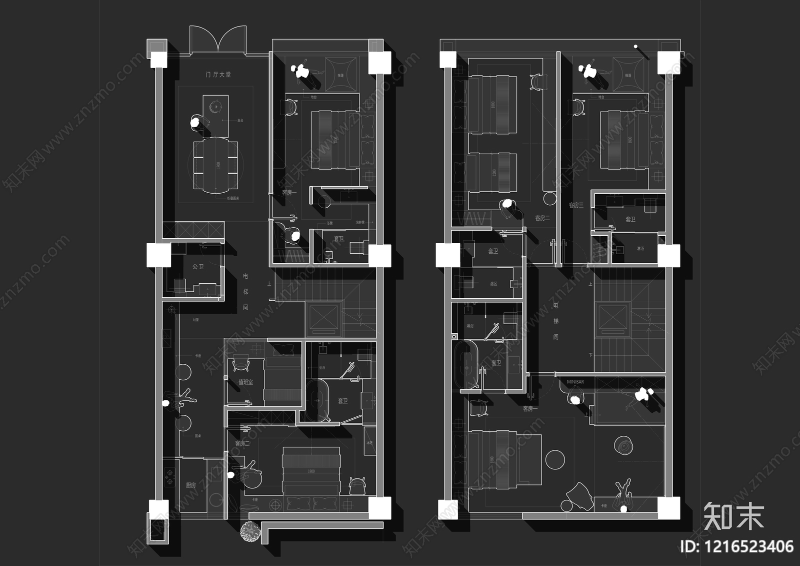 民宿施工图下载【ID:1216523406】