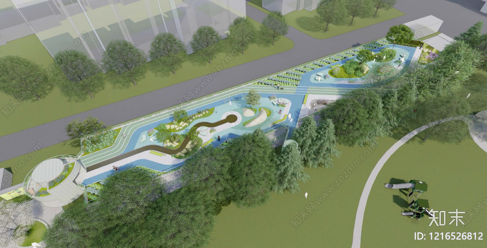 屋顶绿化施工图下载【ID:1216526812】