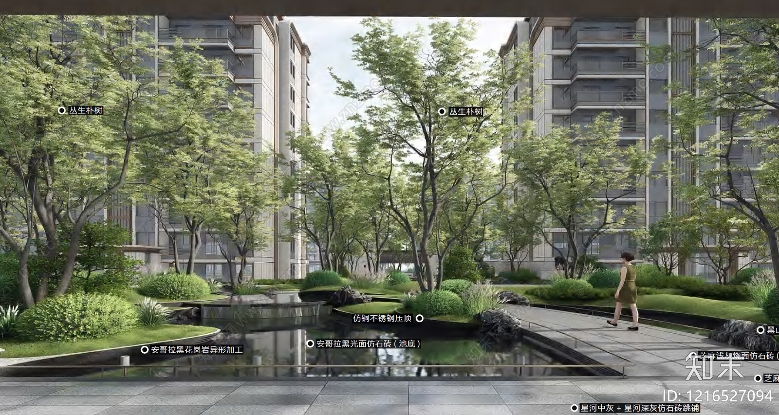 镜面水景施工图下载【ID:1216527094】