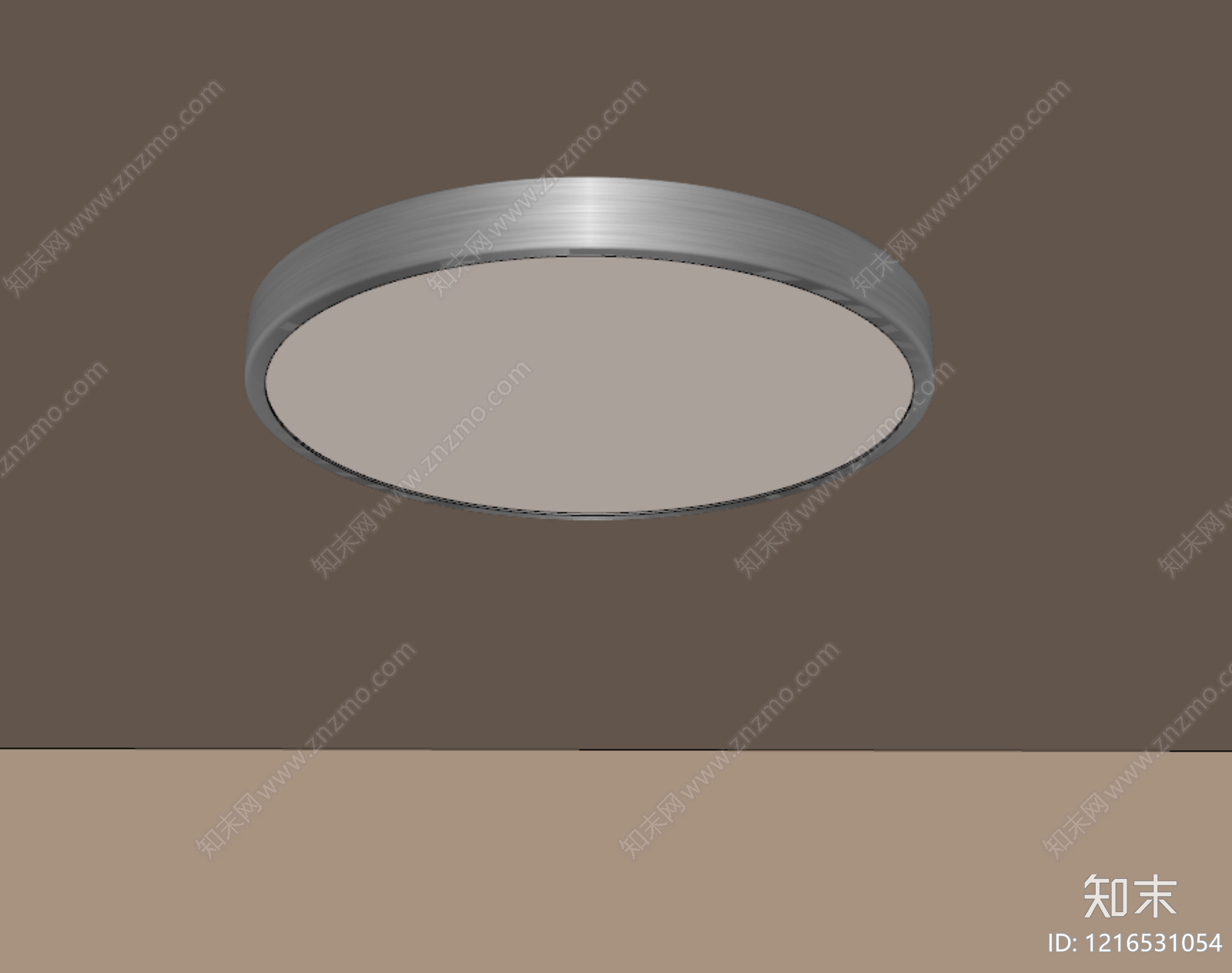 极简吸顶灯SU模型下载【ID:1216531054】