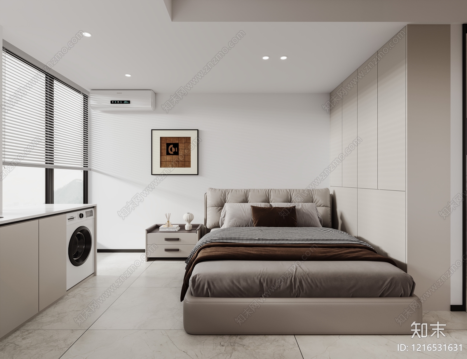 现代简约公寓3D模型下载【ID:1216531631】