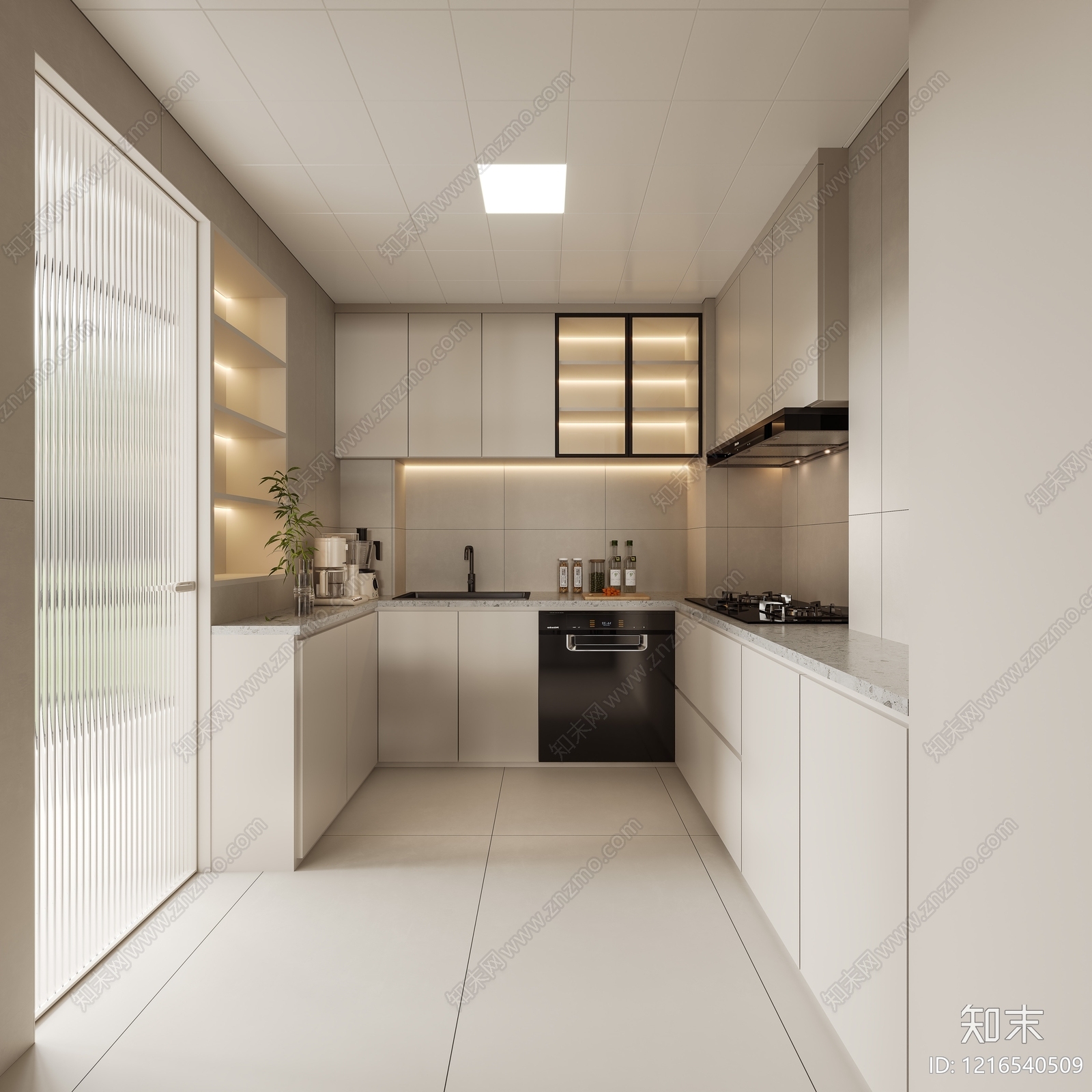 奶油风通用儿童房3D模型下载【ID:1216540509】