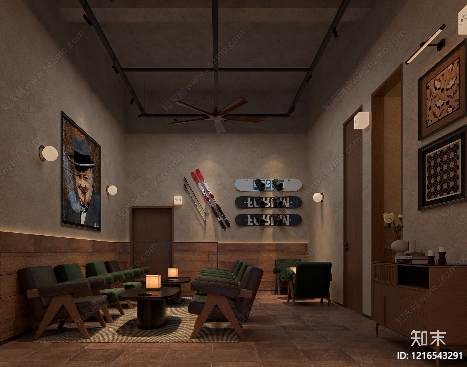 中古风酒吧3D模型下载【ID:1216543291】