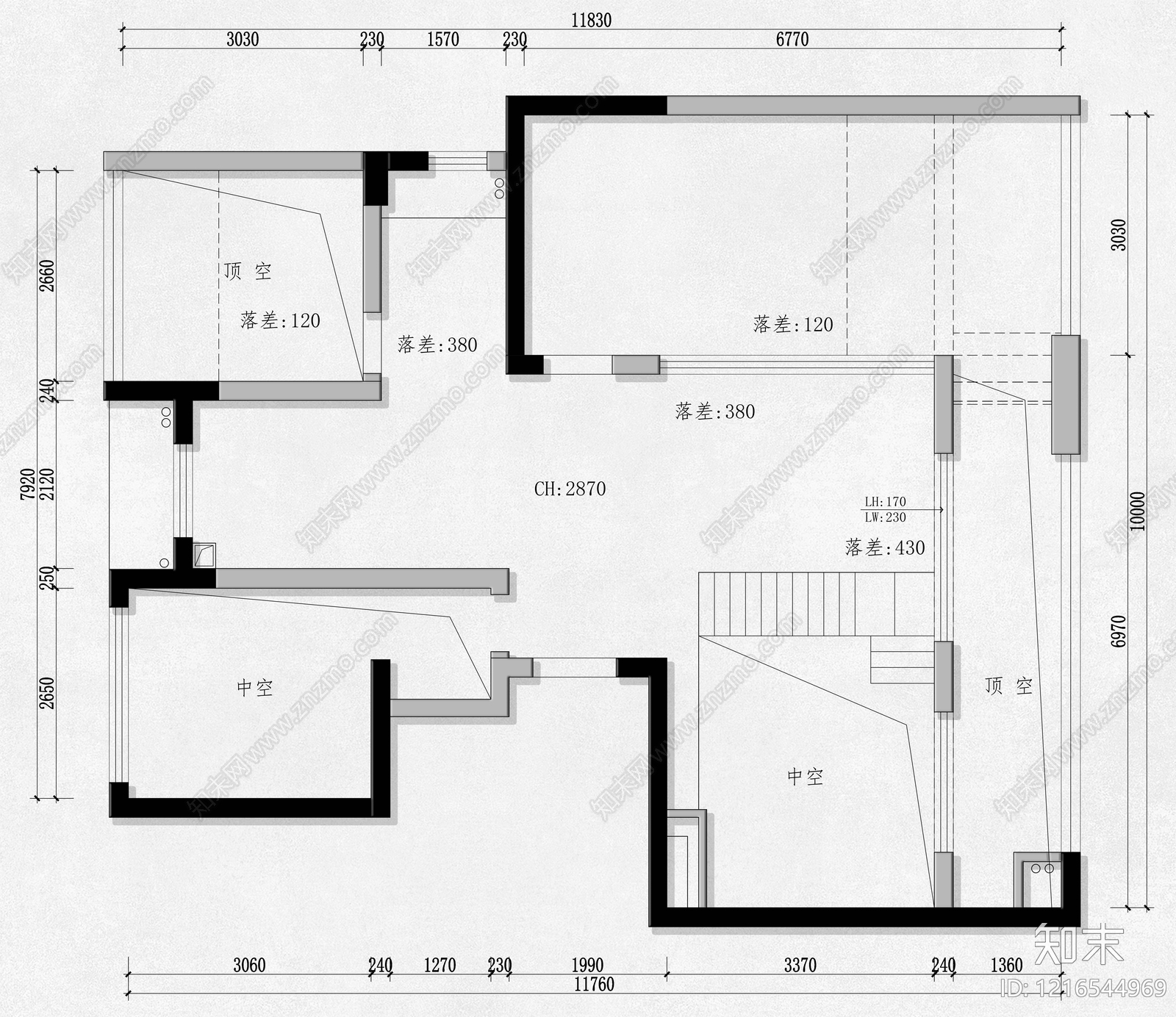 别墅cad施工图下载【ID:1216544969】