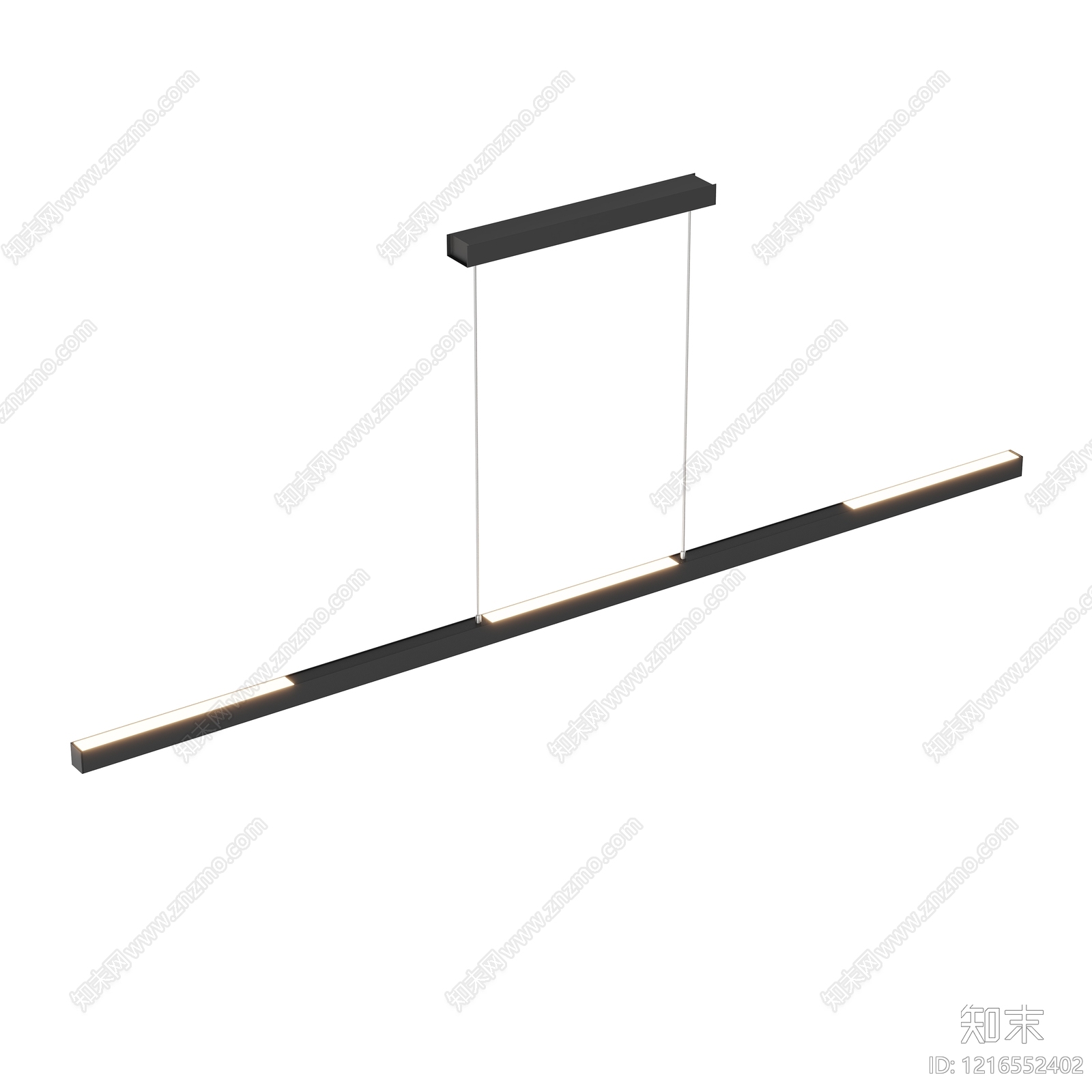 极简长条吊灯3D模型下载【ID:1216552402】