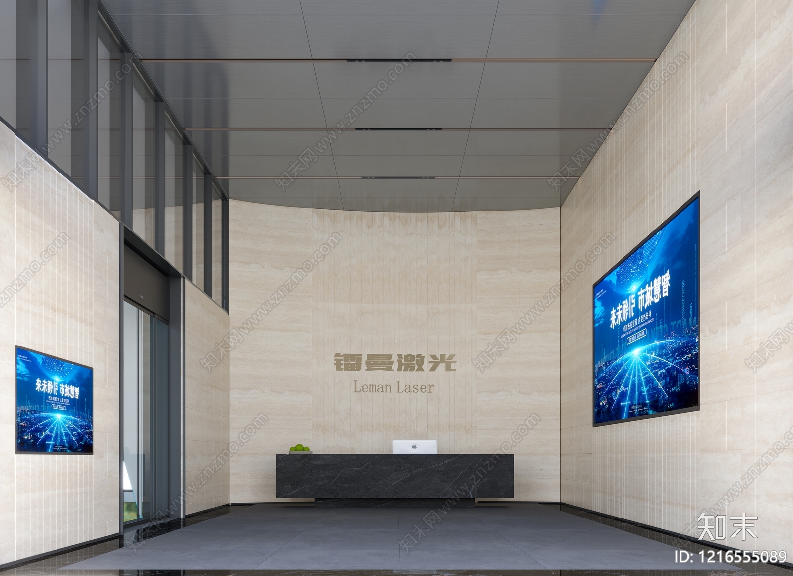 现代简约办公室3D模型下载【ID:1216555089】