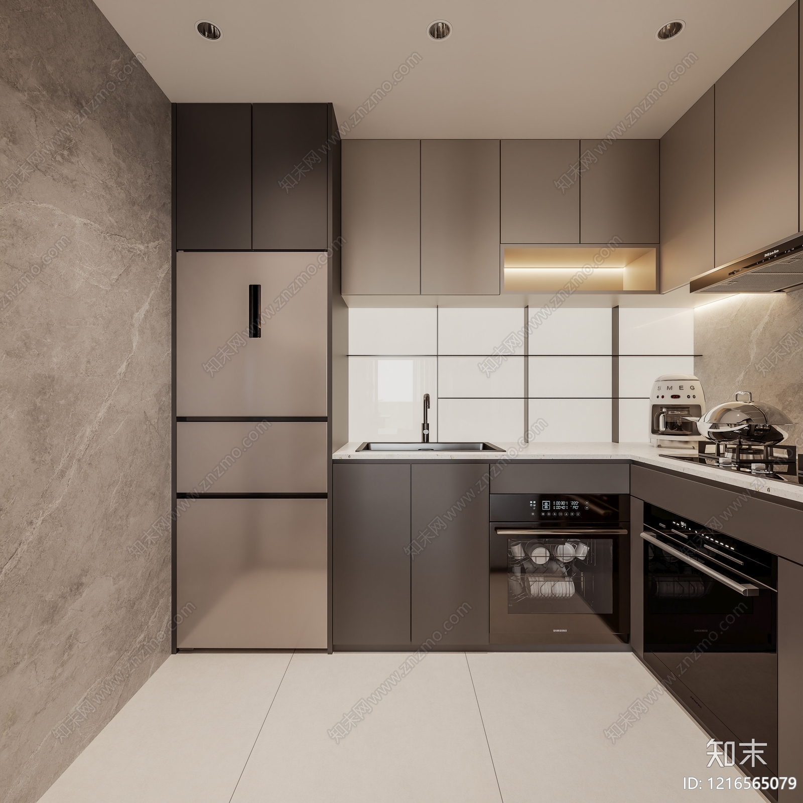 现代简约男孩房3D模型下载【ID:1216565079】