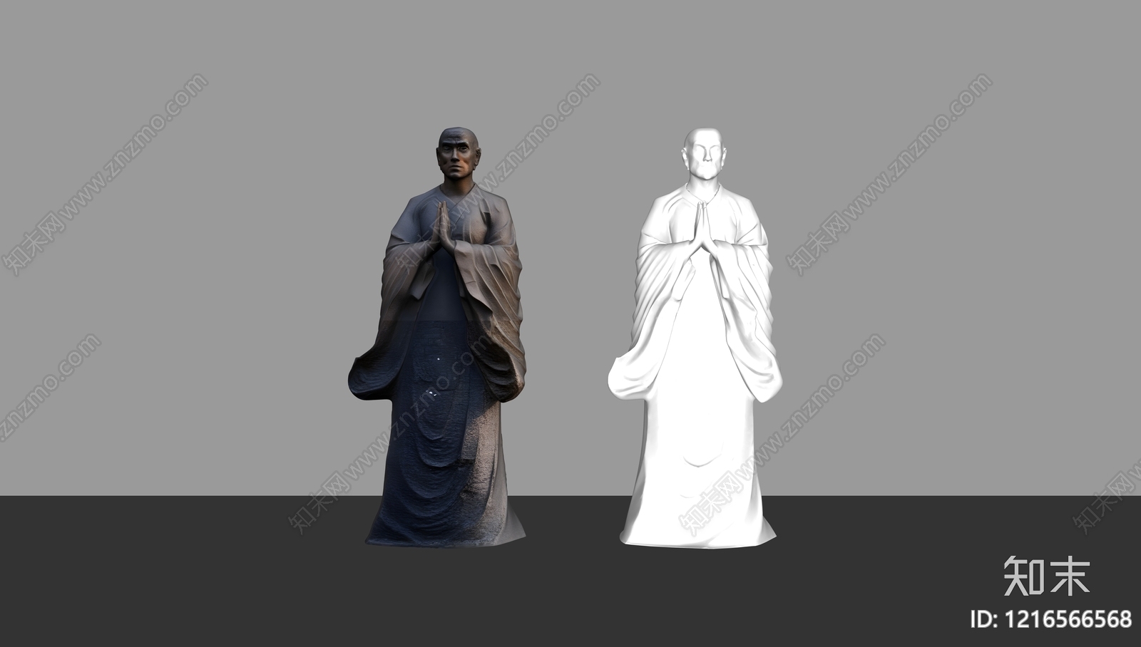 禅意佛像SU模型下载【ID:1216566568】