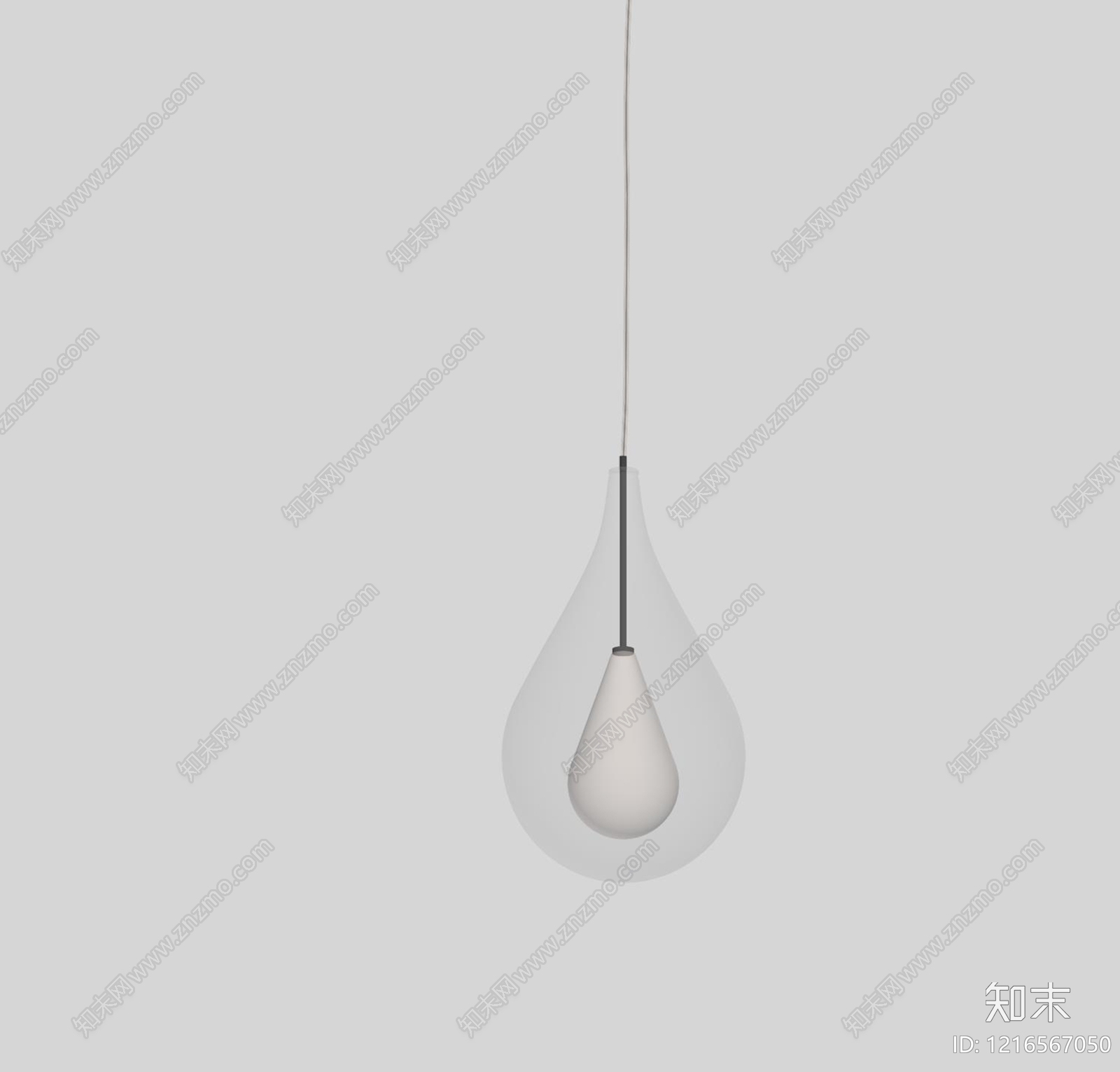 极简吊灯SU模型下载【ID:1216567050】