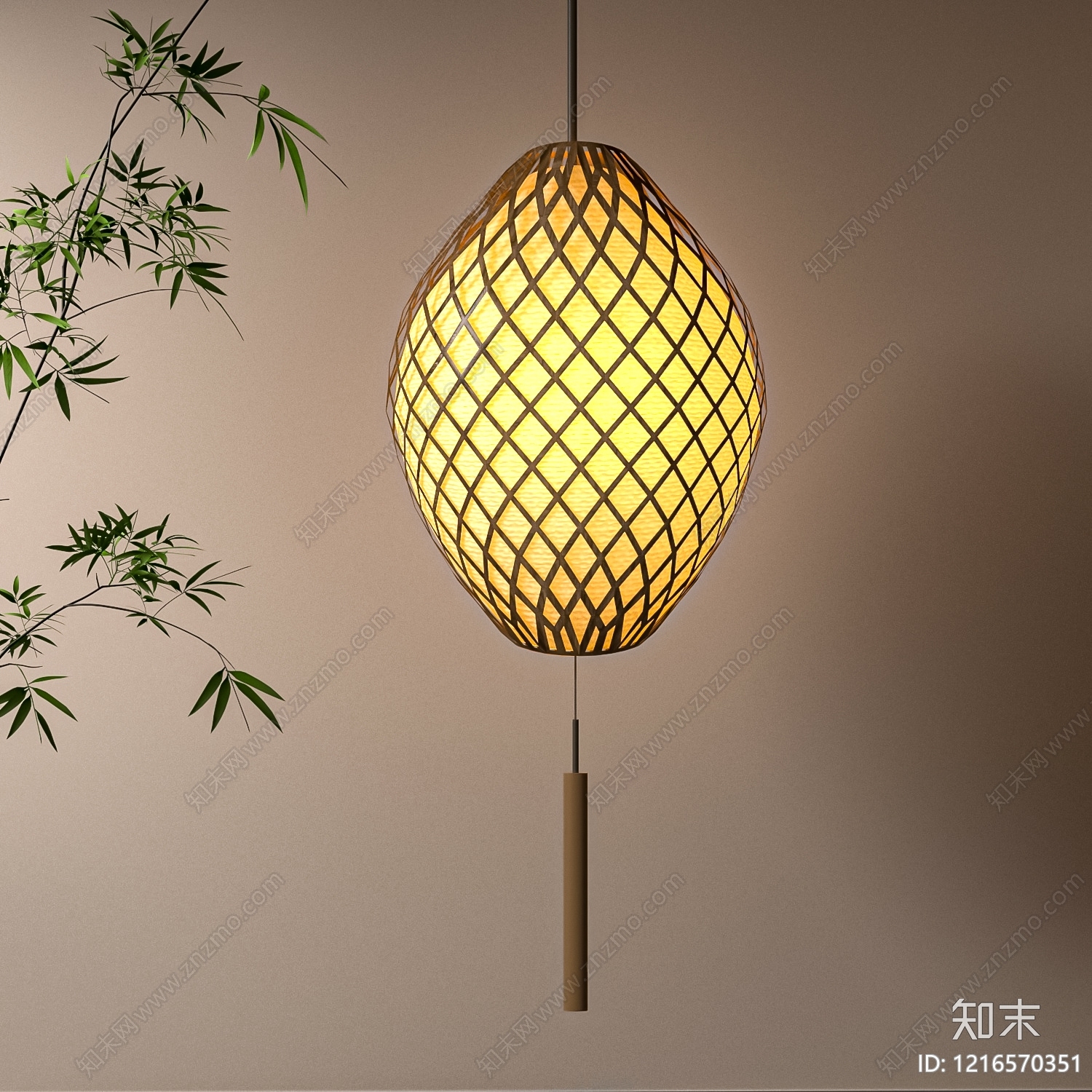 新中式灯笼SU模型下载【ID:1216570351】