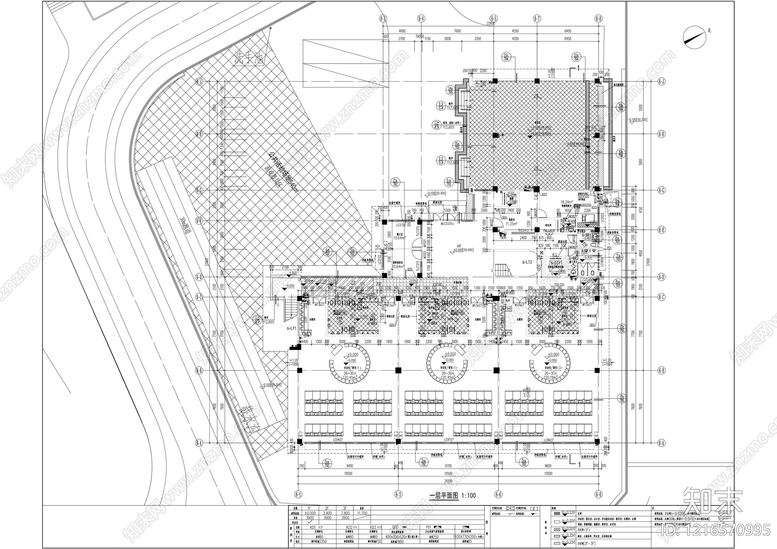 现代幼儿园建筑cad施工图下载【ID:1216570995】