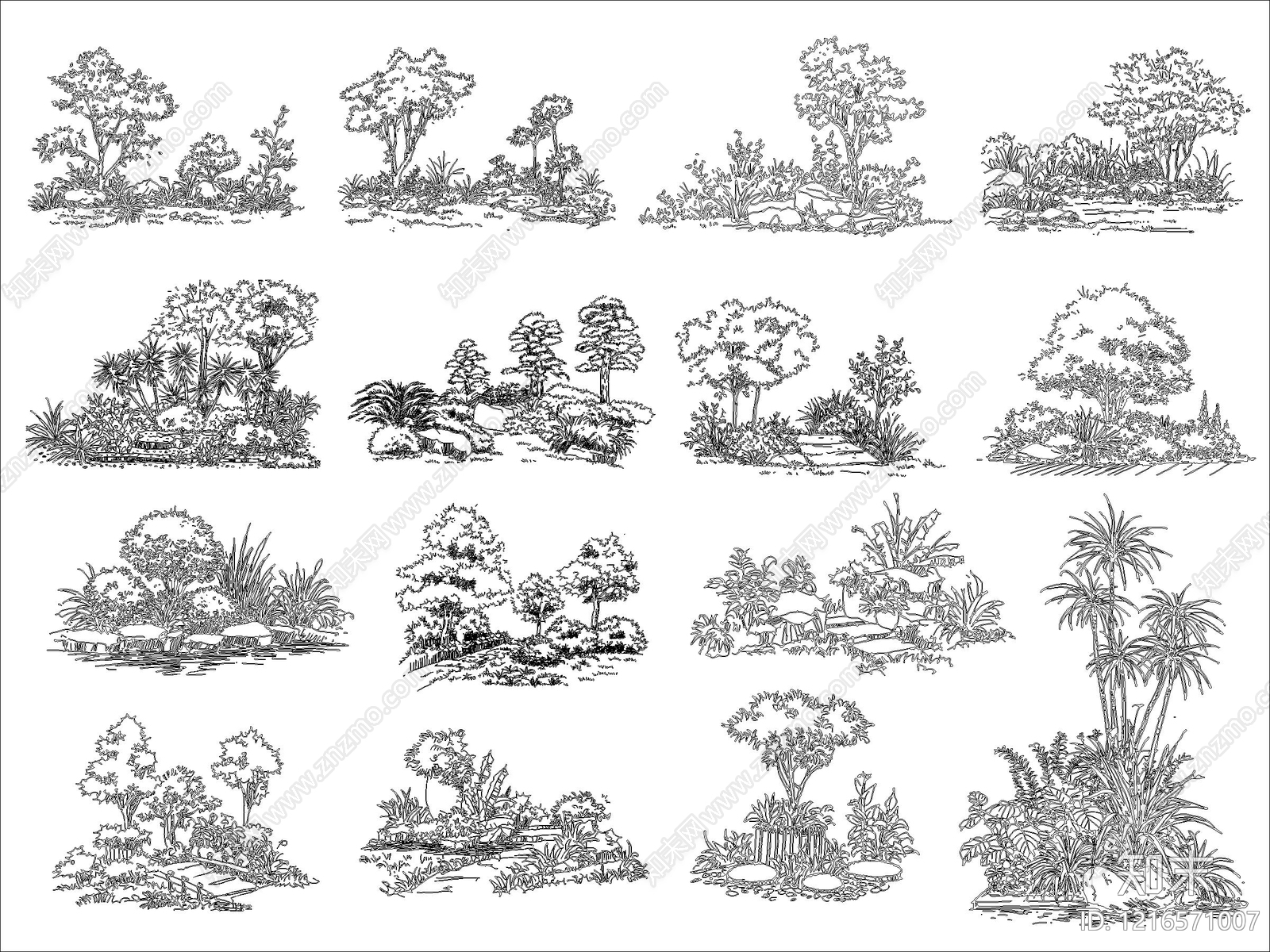 现代综合景观图库施工图下载【ID:1216571007】
