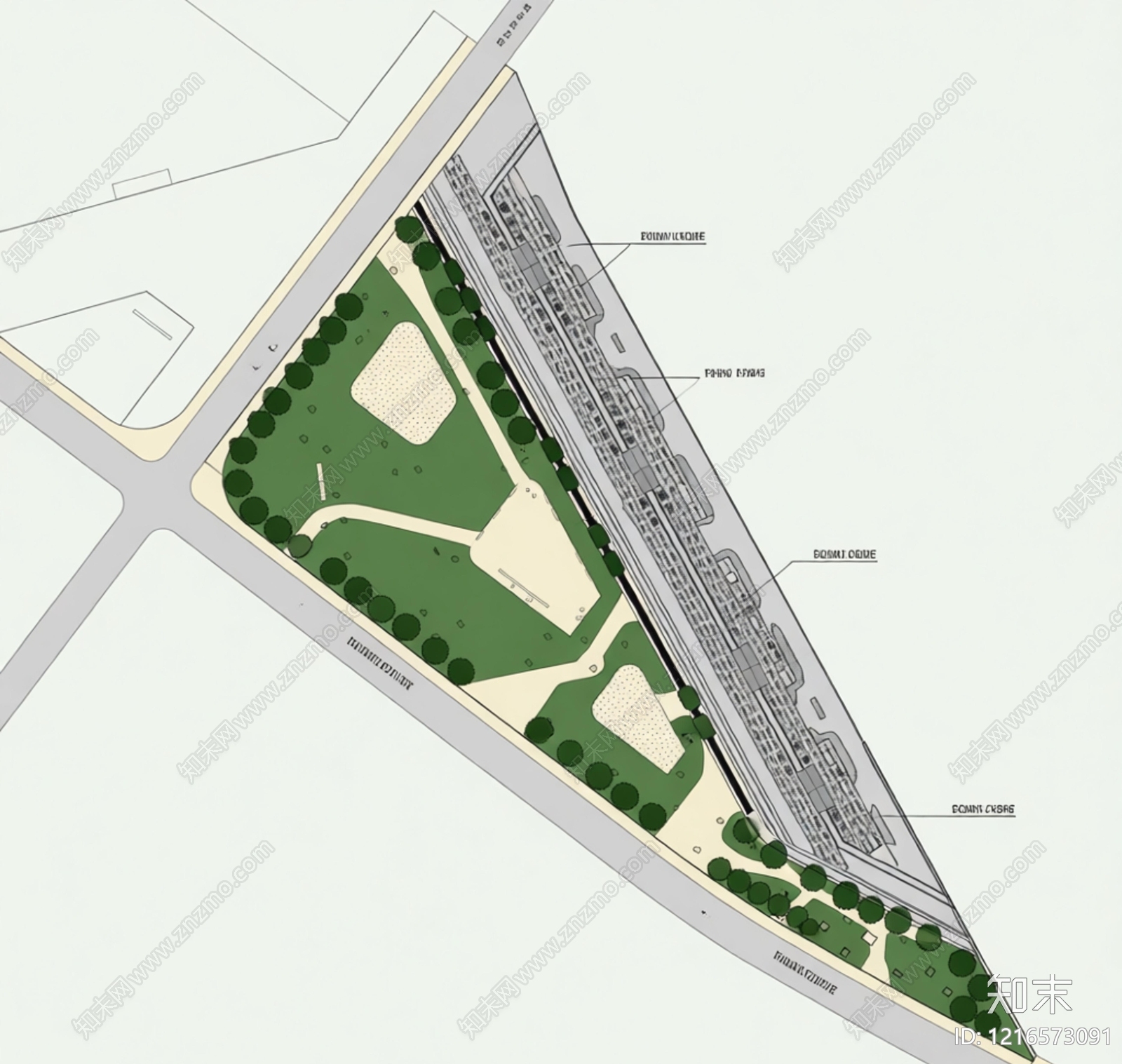 口袋公园施工图下载【ID:1216573091】