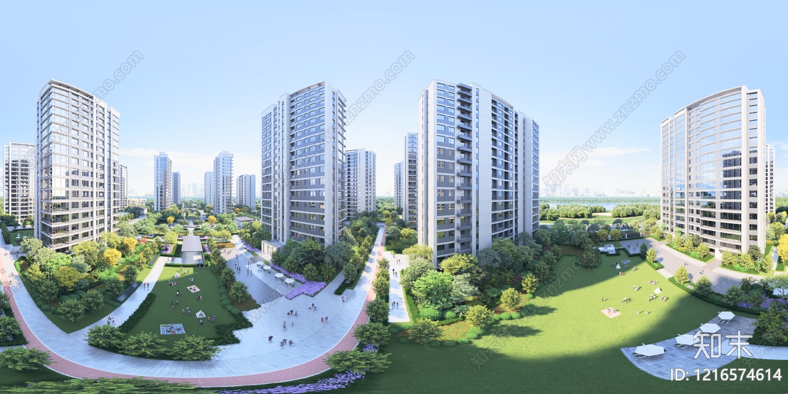 现代城市HDR贴图下载【ID:1216574614】