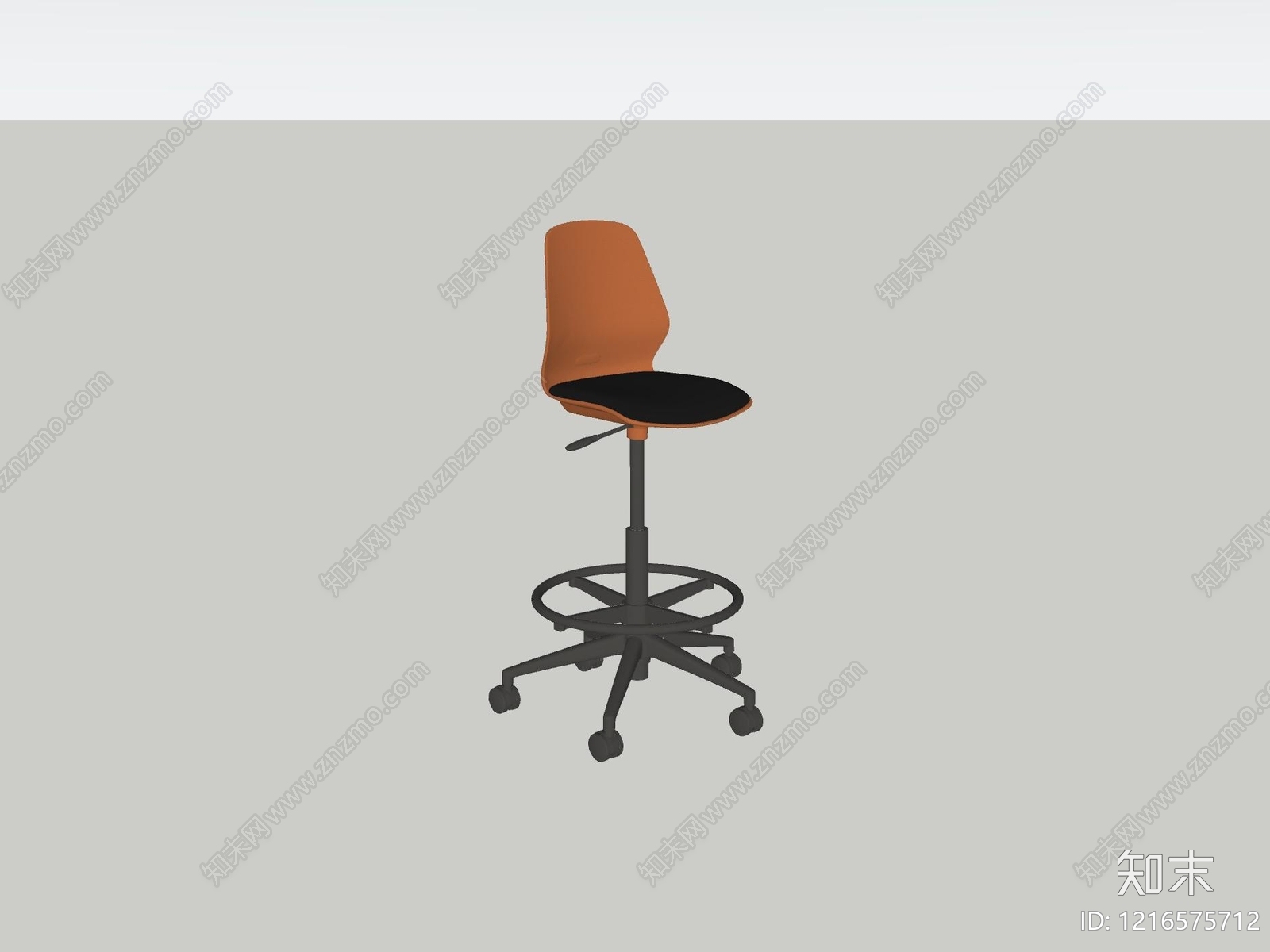 现代简约吧椅SU模型下载【ID:1216575712】