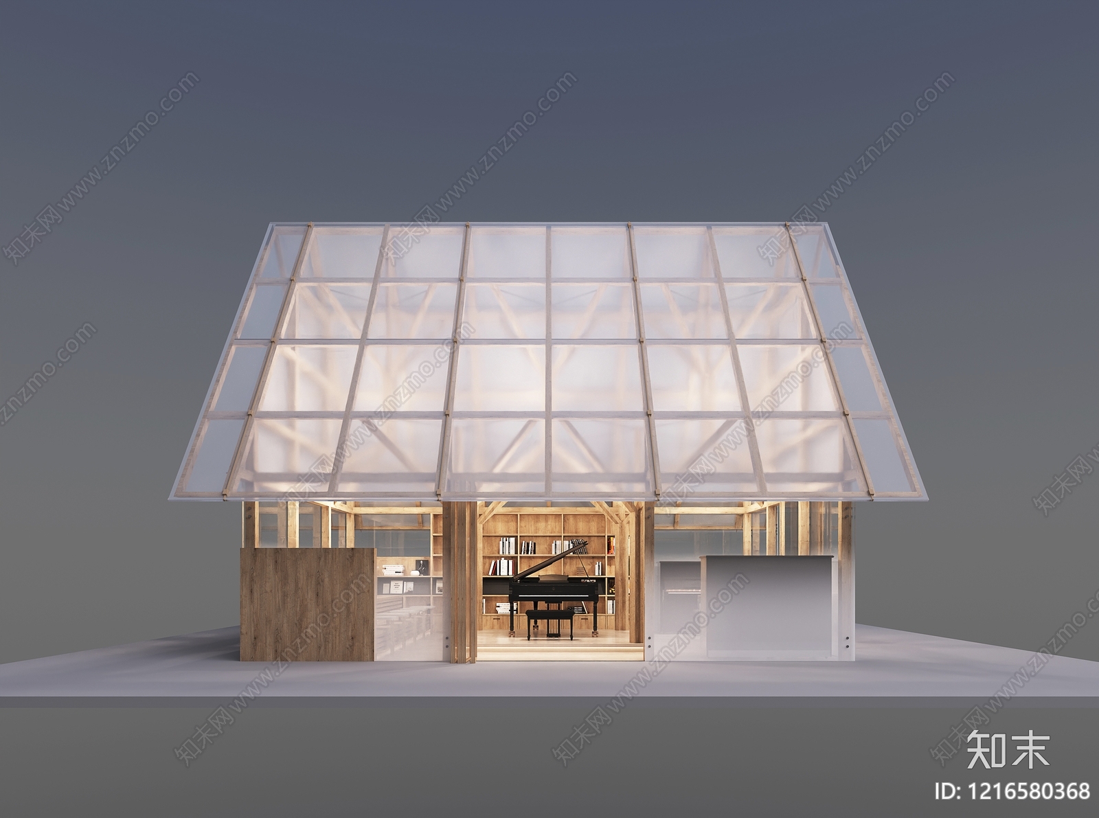 原木风其他商业建筑3D模型下载【ID:1216580368】