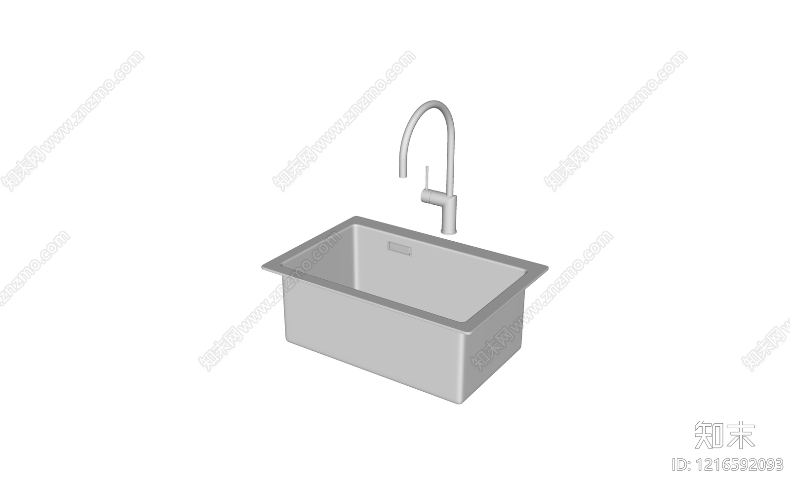 现代水槽SU模型下载【ID:1216592093】
