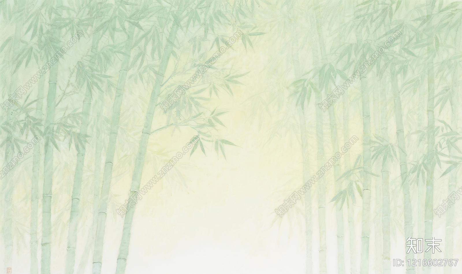 新中式水墨画贴图下载【ID:1216602767】