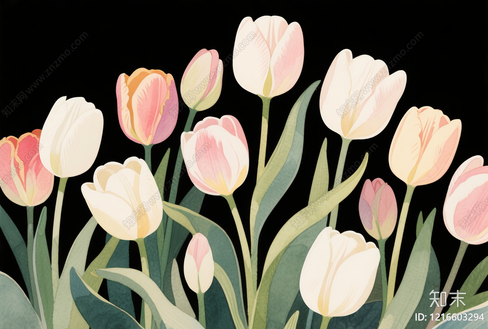 法式装饰画贴图下载【ID:1216603294】