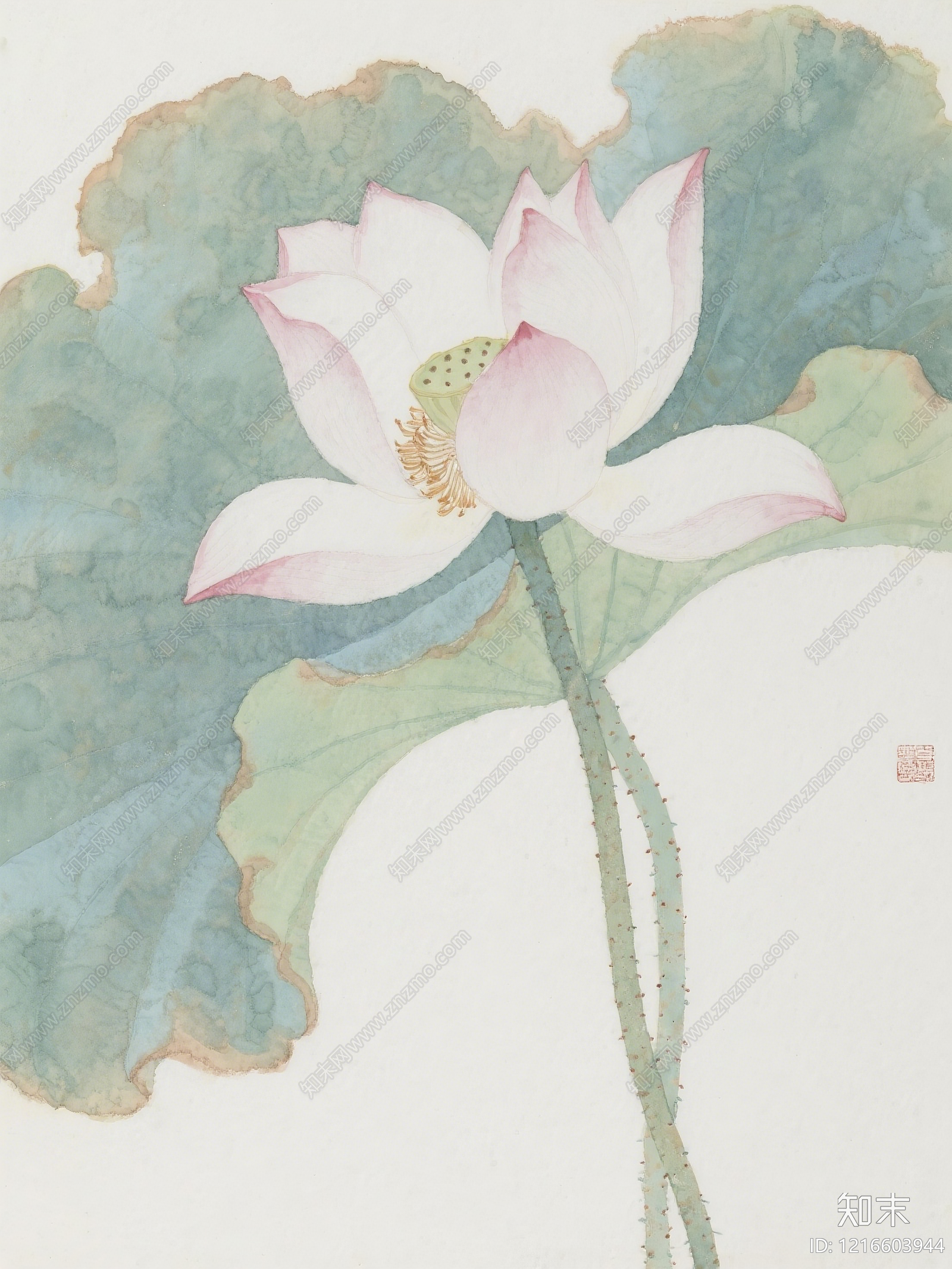 新中式水墨画贴图下载【ID:1216603944】