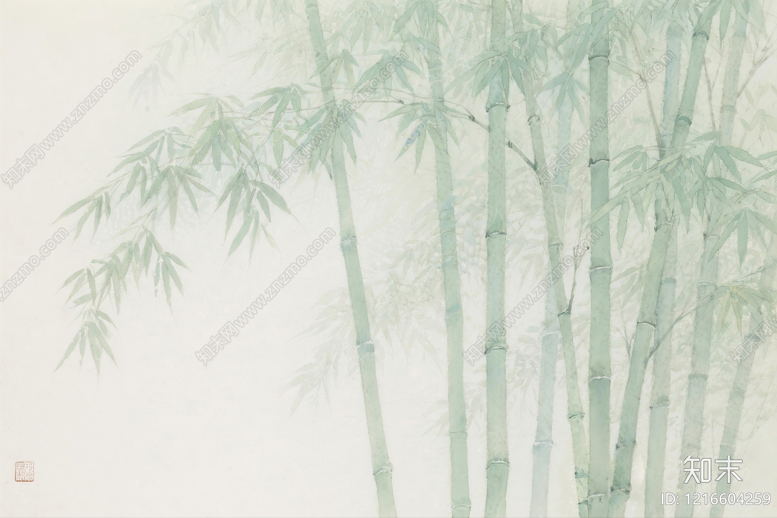 新中式水墨画贴图下载【ID:1216604259】