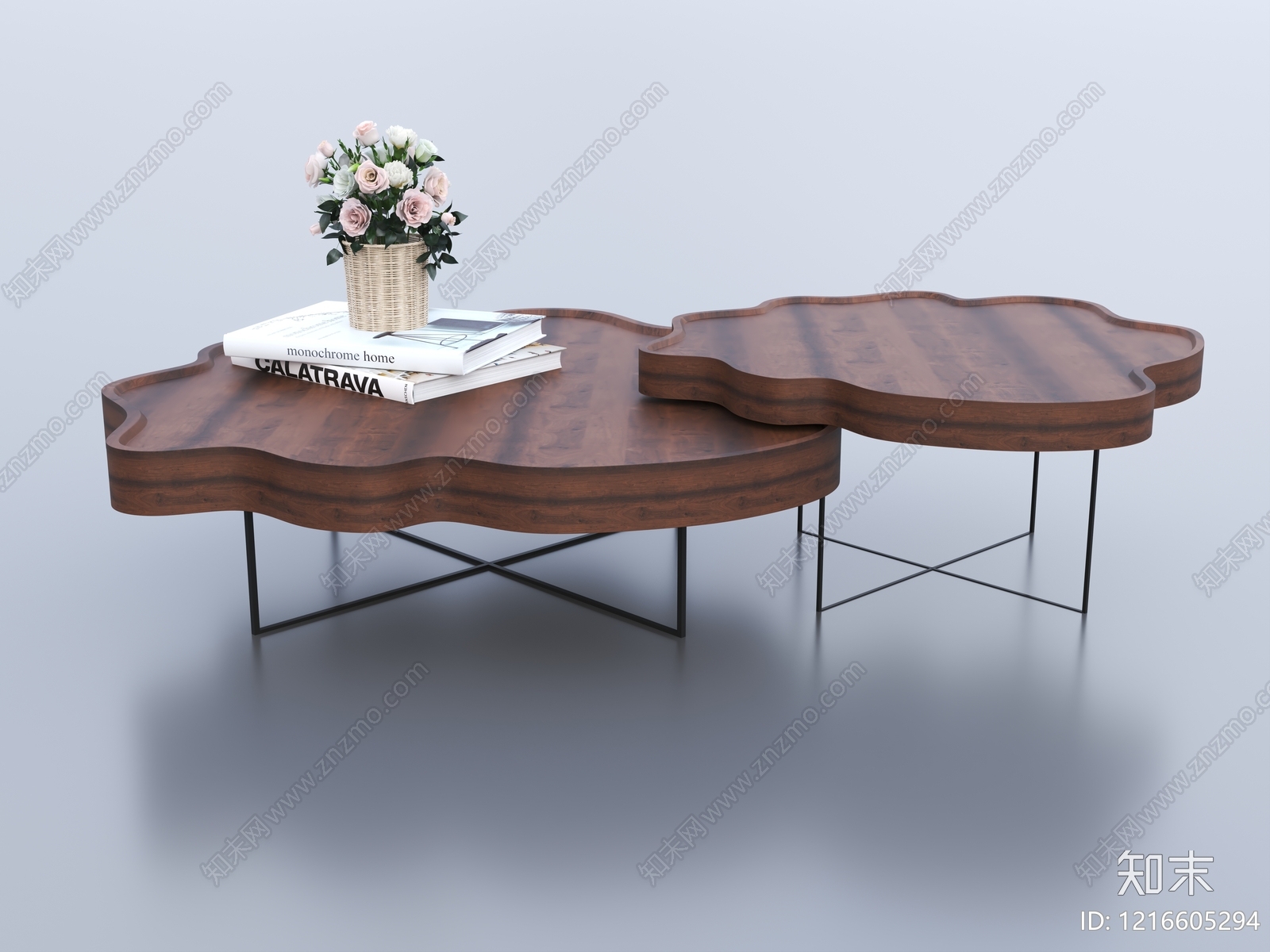 现代简约茶几3D模型下载【ID:1216605294】