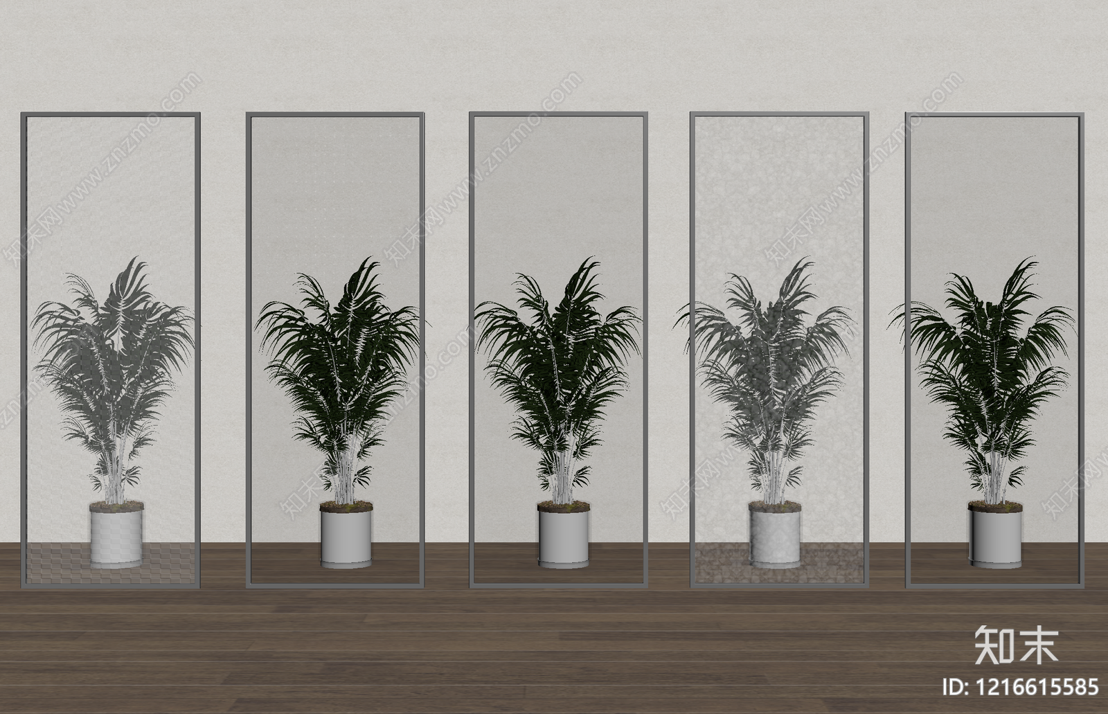 现代简约隔断SU模型下载【ID:1216615585】
