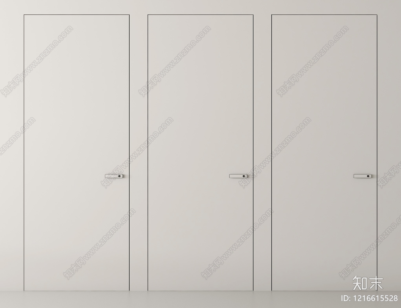 极简单开门3D模型下载【ID:1216615528】