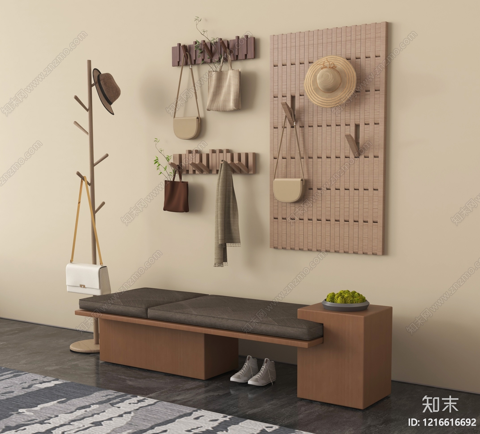 原木风其他凳子SU模型下载【ID:1216616692】