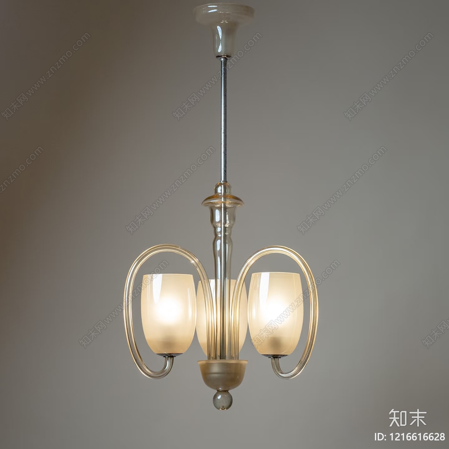 复古吊灯3D模型下载【ID:1216616628】