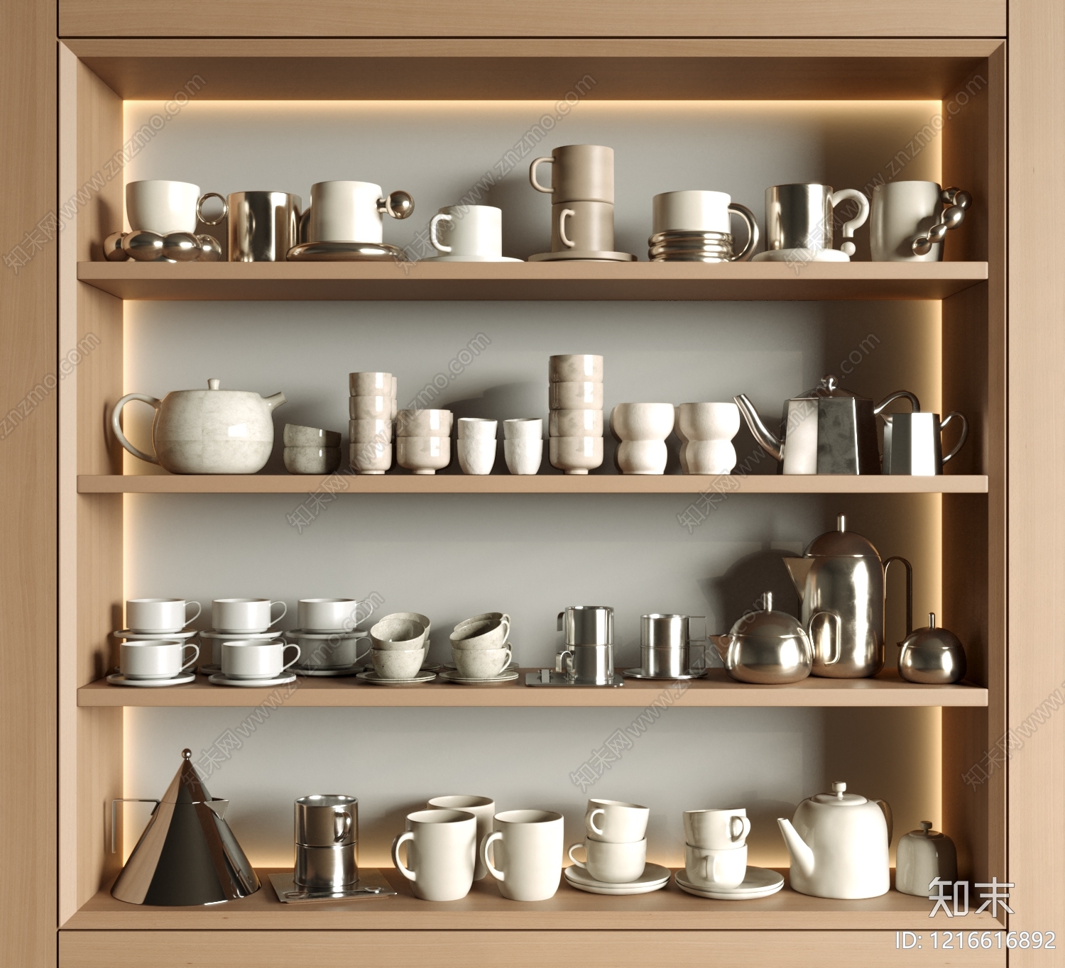 餐具摆件SU模型下载【ID:1216616892】