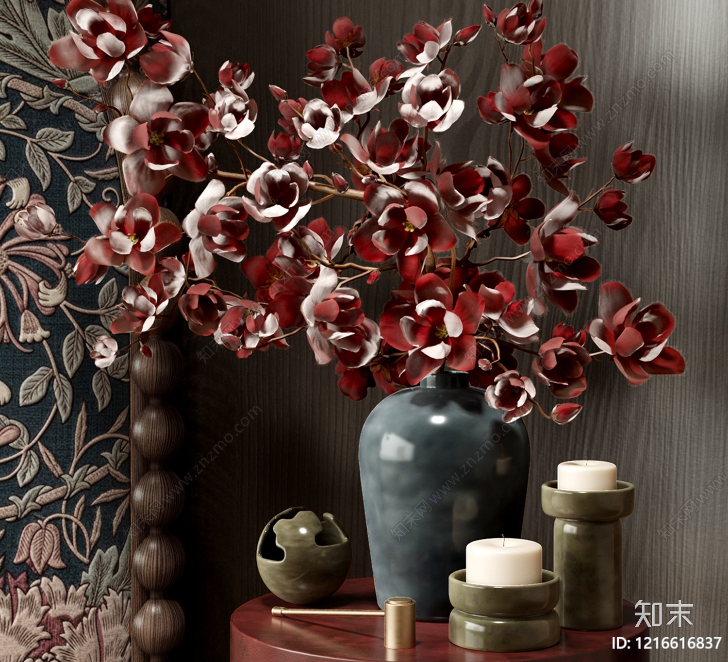 新中式摆件组合3D模型下载【ID:1216616837】