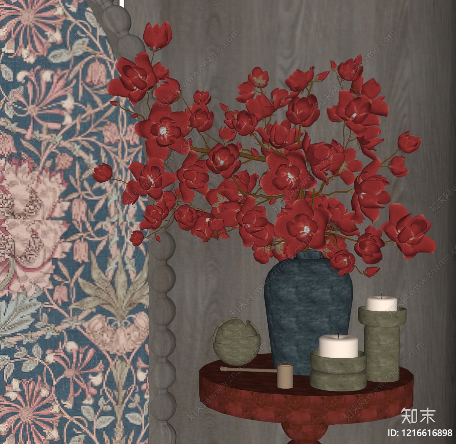 中古风摆件组合SU模型下载【ID:1216616898】