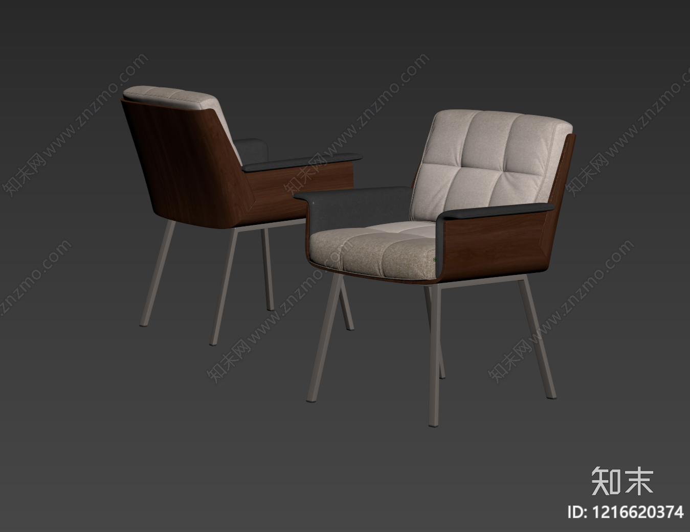现代简约餐椅3D模型下载【ID:1216620374】