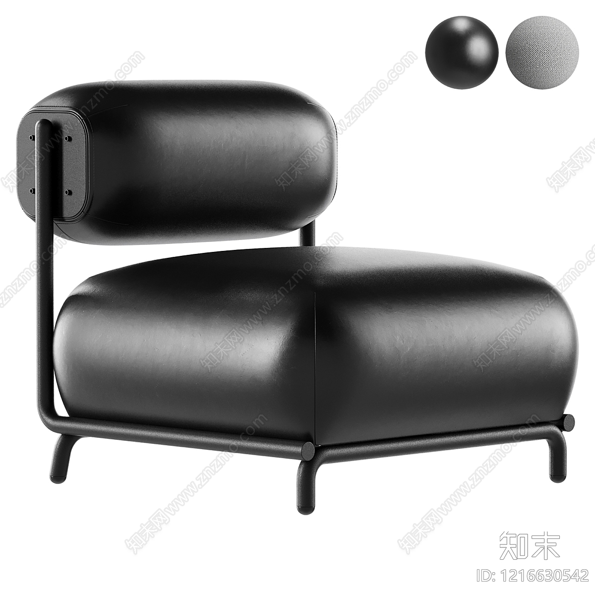 极简单人沙发3D模型下载【ID:1216630542】